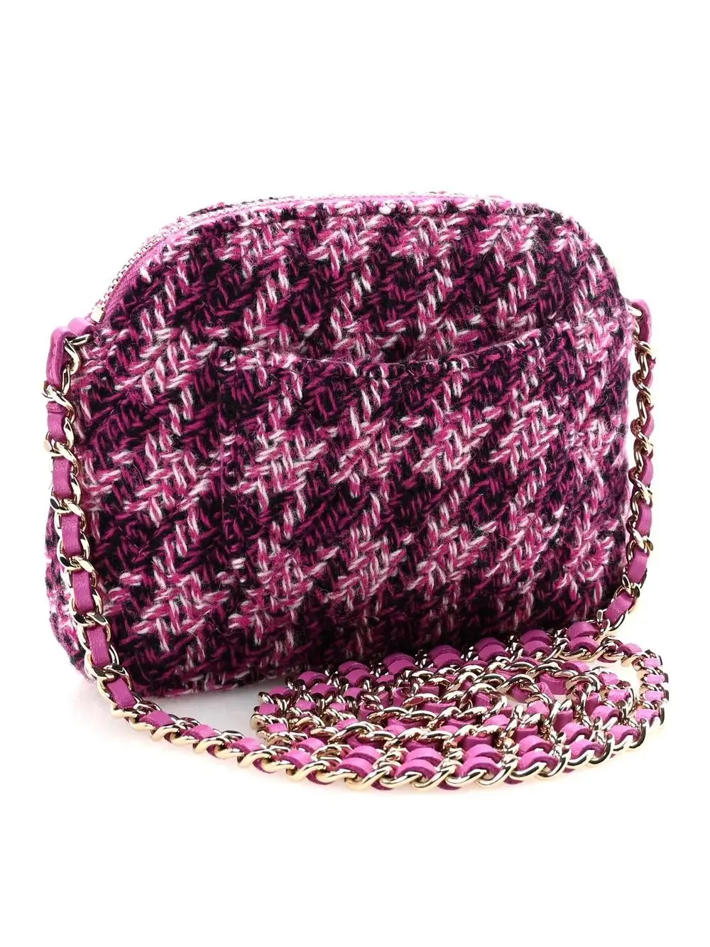 Chanel Tweed Quilted Mini Clutch With #321558C17B